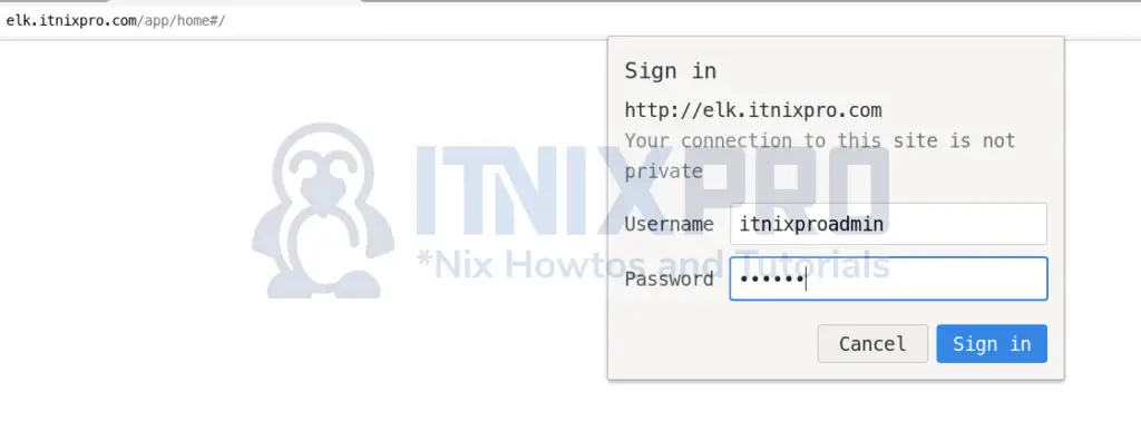 Configure Nginx Reverse Proxy for Kibana