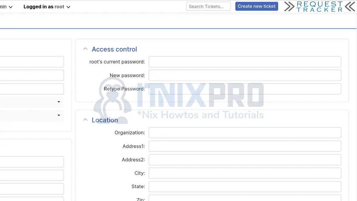 Reset Default Root Password on Request Tracker (RT)