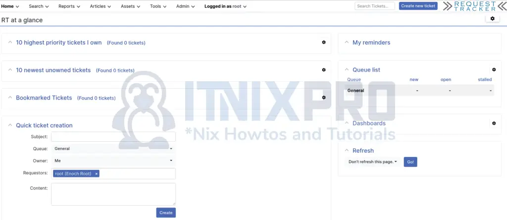 Install Request Tracker (RT) on Debian 10