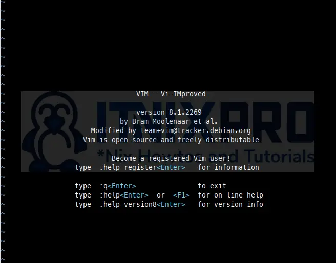Edit Text Files with Vim in Linux