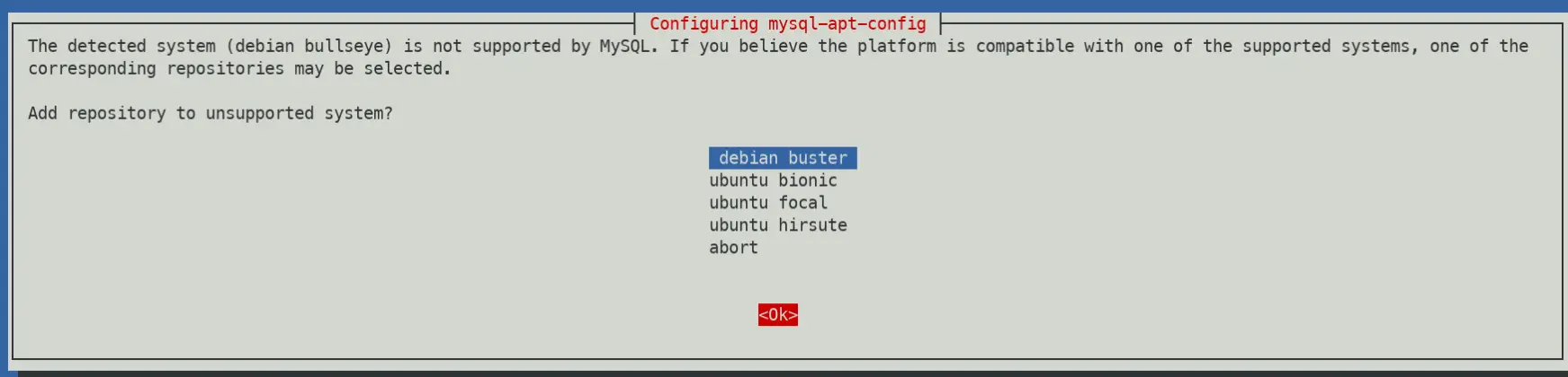 debian 11 mysql install