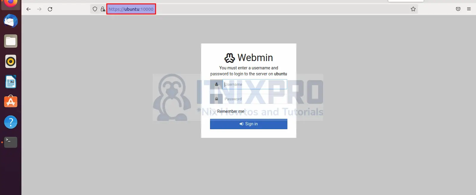 Install Webmin on Ubuntu 22.04