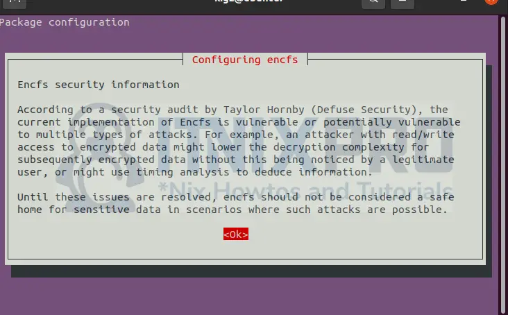 Encrypt data using EncFS on Ubuntu 22.04