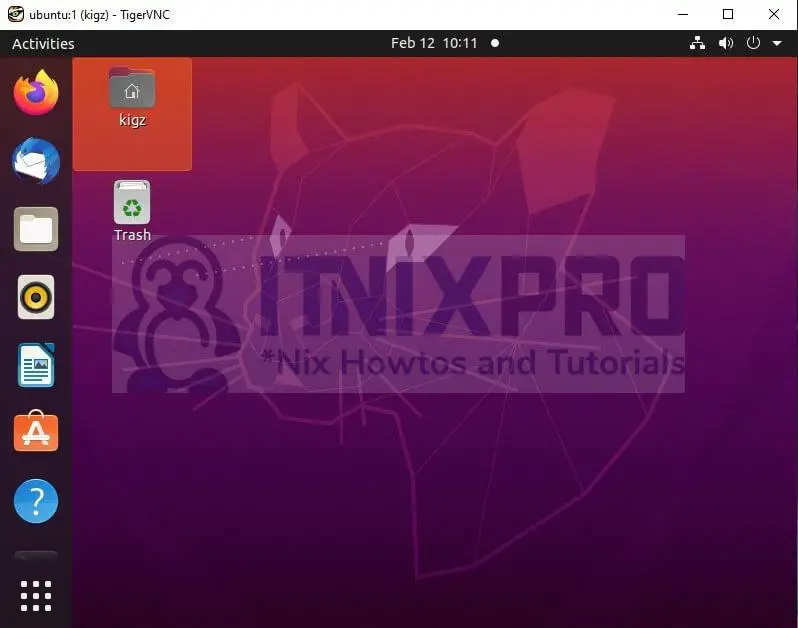 Install and Configure VNC server on Ubuntu 22.04