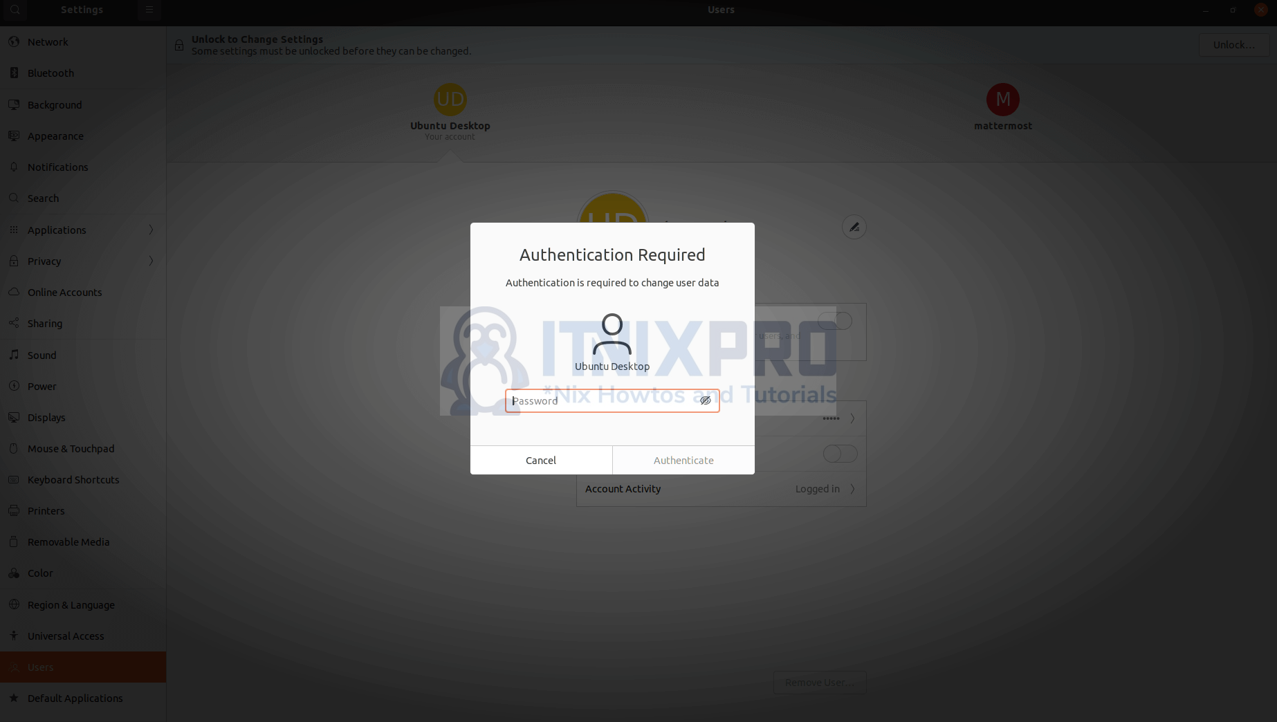Enable and disable automatic login on Ubuntu 22.04