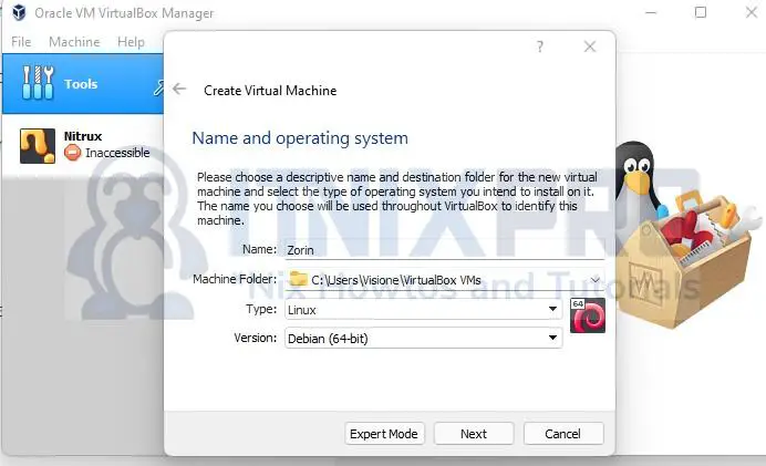 Install Zorin OS on VirtualBox
