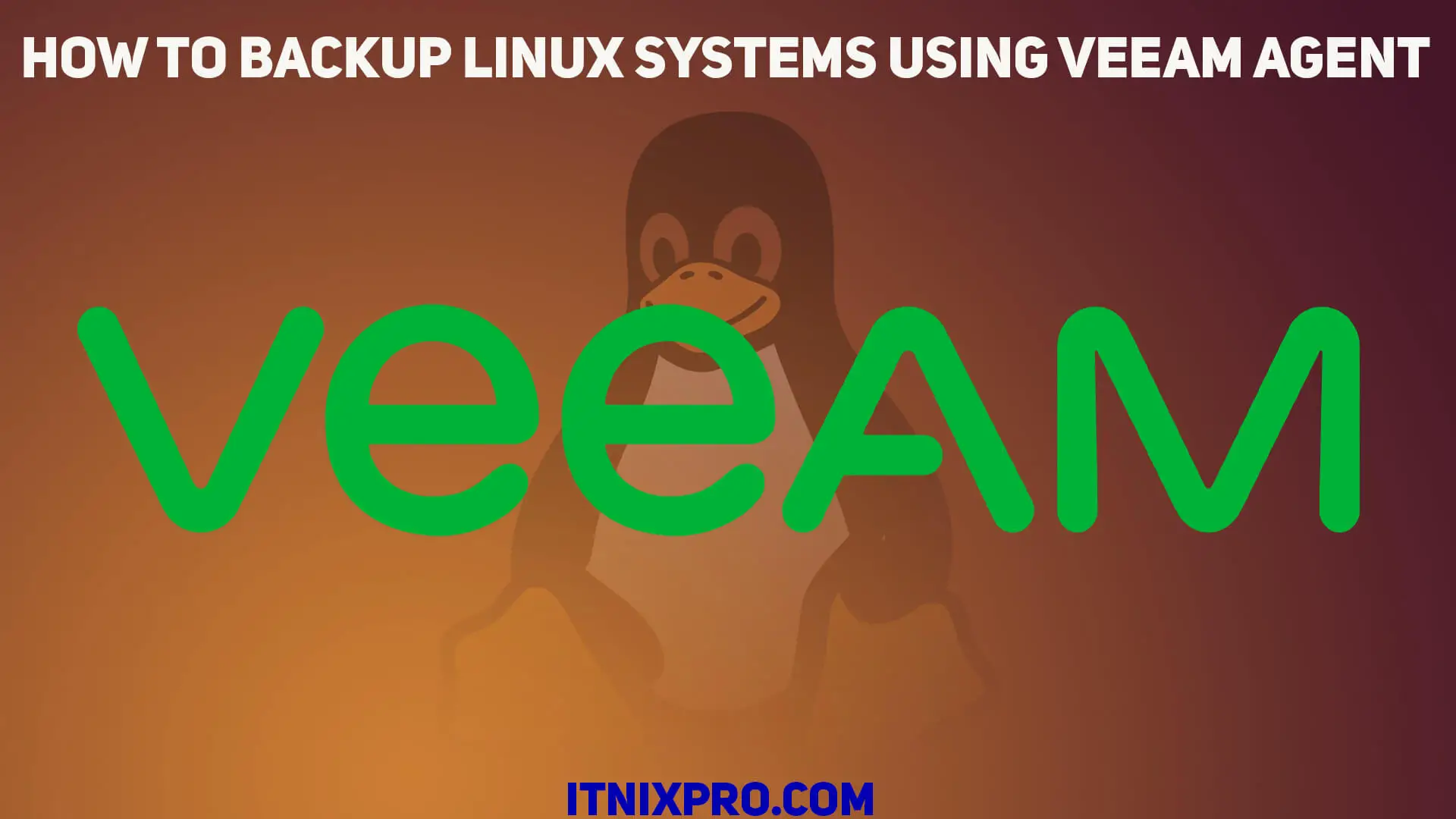 How to Backup Linux systems using Veeam Agent