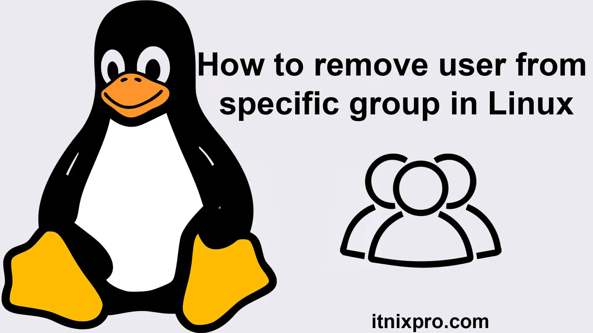 How to remove user from specific group in Linux