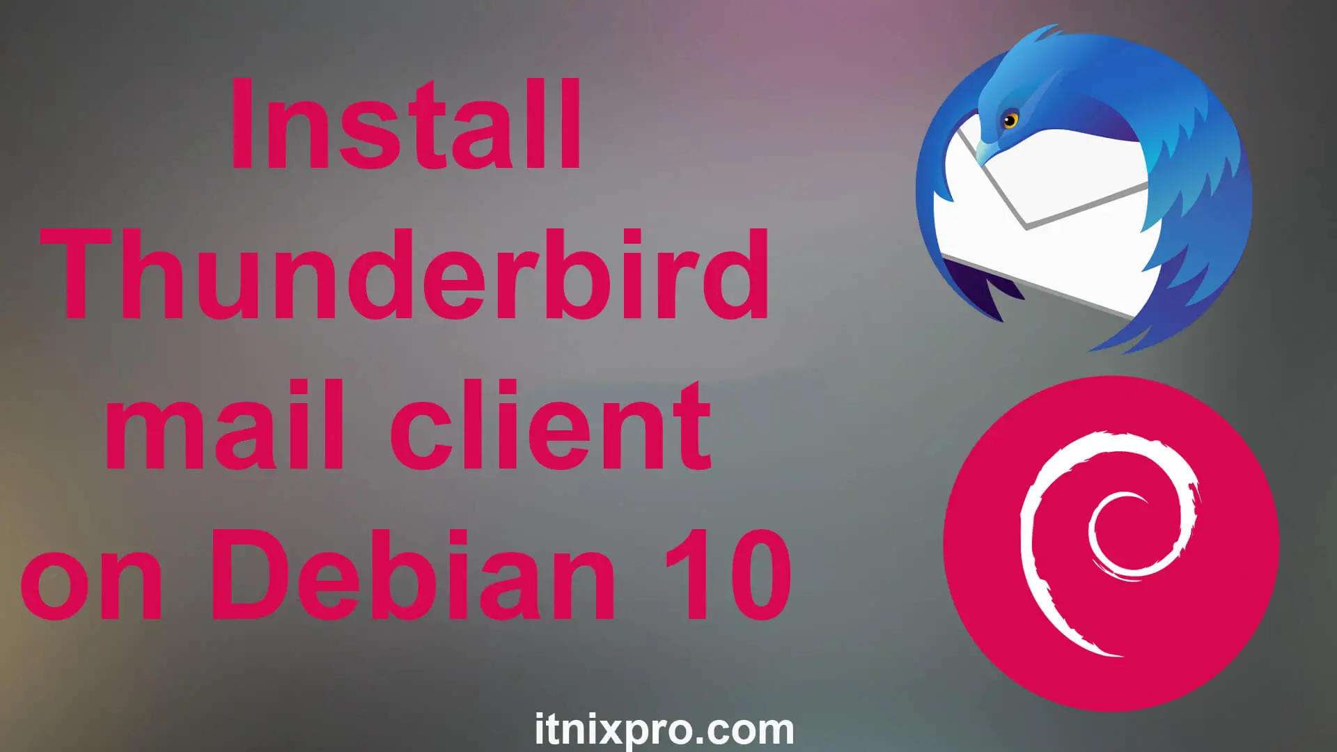 Install Thunderbird mail client on Debian 10