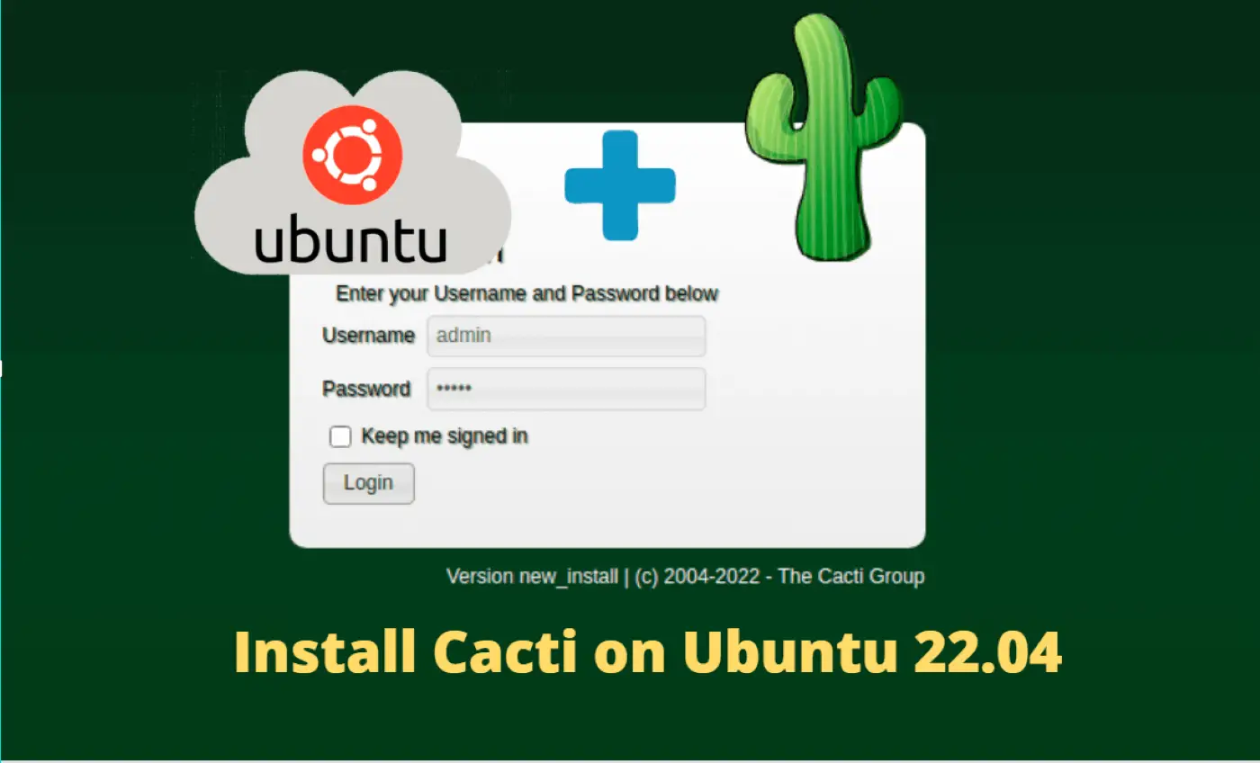 Install cacti on Ubuntu 22.04