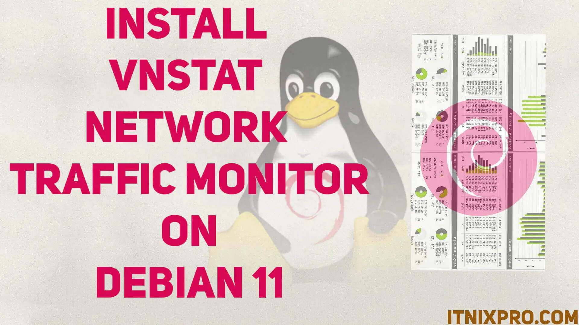 Install vnStat network traffic monitor on Debian 11