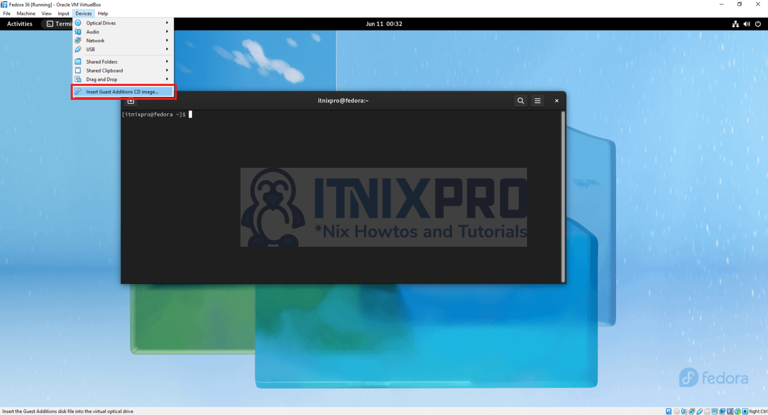 install-virtualbox-guest-additions-on-fedora-36-itnixpro