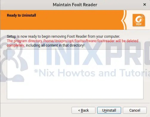 Uninstall Foxit PDF Reader on OpenSUSE