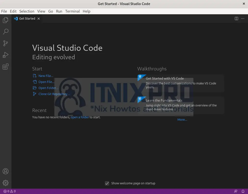 Install VS Code on Fedora 36