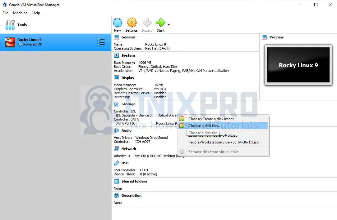 Install Rocky Linux 9 on VirtualBox