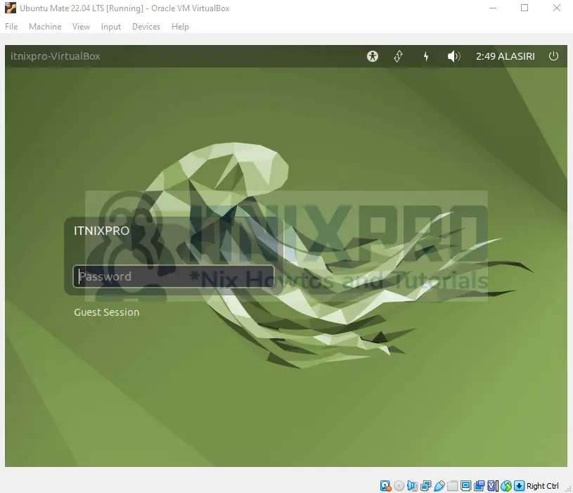 Install Ubuntu Mate 22.04 LTS on VirtualBox