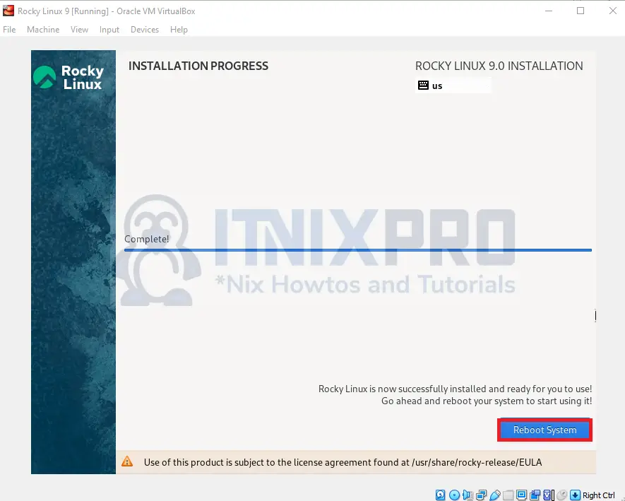 Install Rocky Linux 9 on VirtualBox