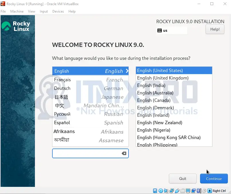 Install Rocky Linux 9 on VirtualBox