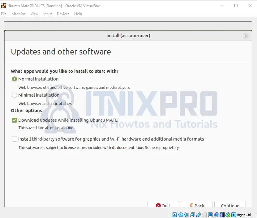 Install Ubuntu Mate 22.04 LTS on VirtualBox