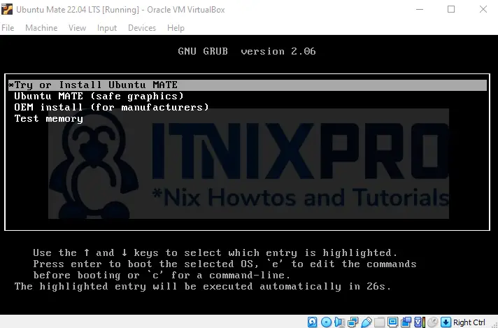 Install Ubuntu Mate 22.04 LTS on VirtualBox