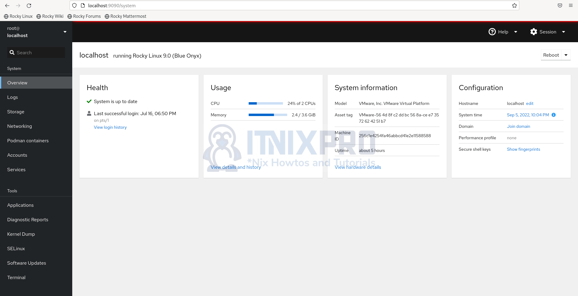 Install Cockpit on Rocky Linux