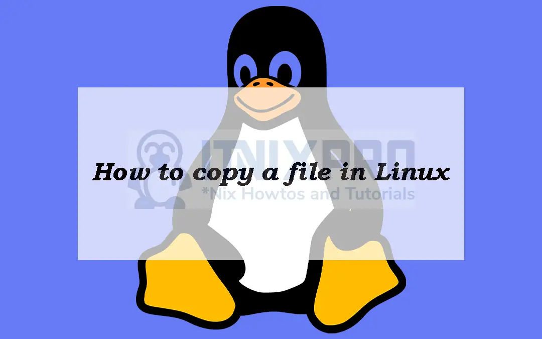 How to copy a file in Linux