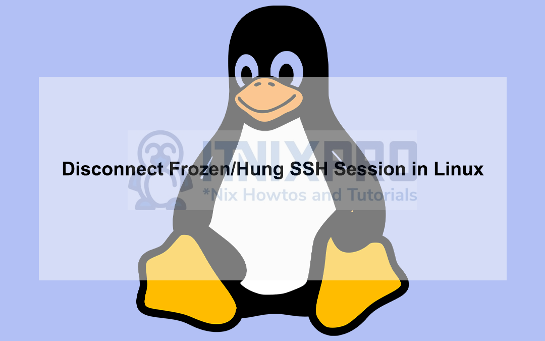 Disconnect Frozen or Hung SSH Session in Linux