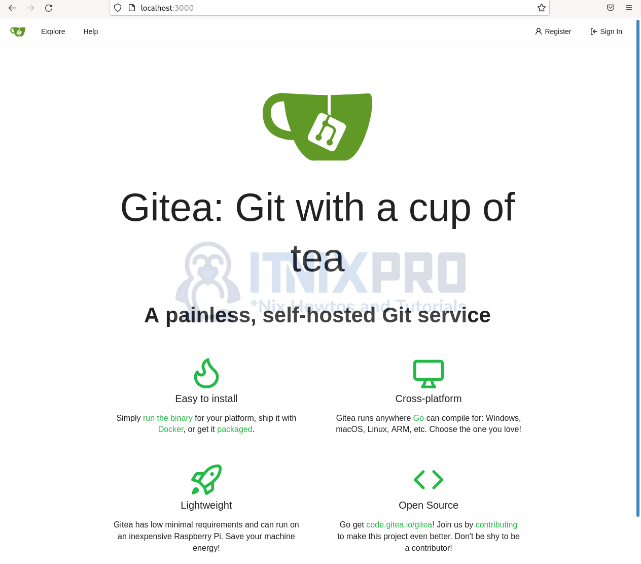 Install Gitea Code Hosting Service on Debian Linux