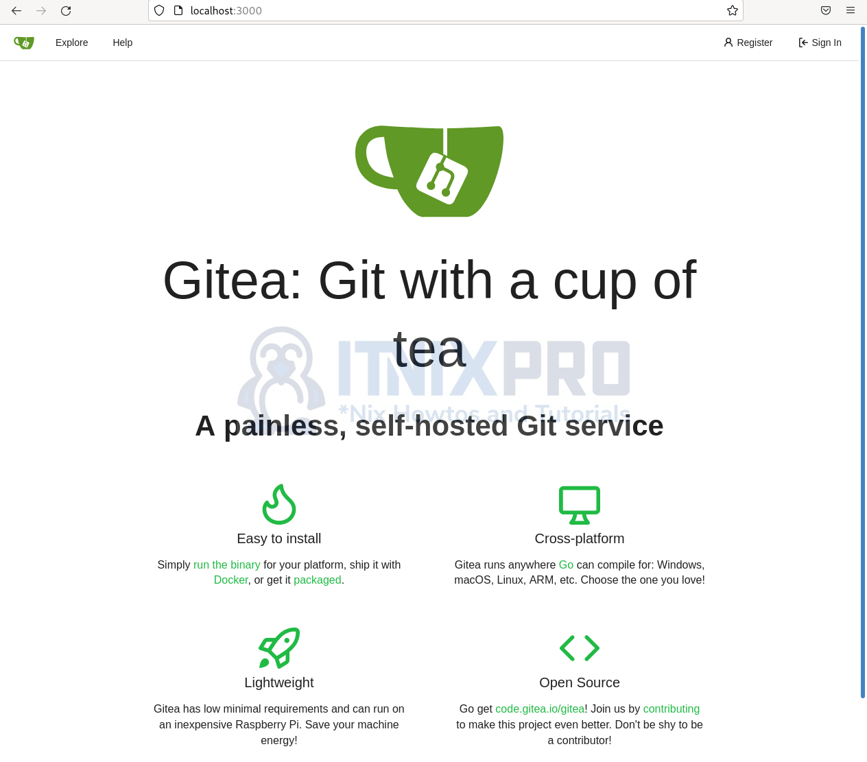 Install Gitea Code Hosting Service on Debian Linux - itnixpro.com