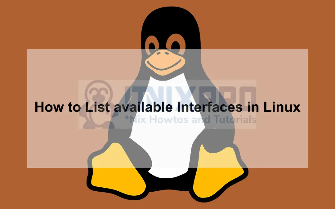 How To List Available Interfaces In Linux Itnixpro