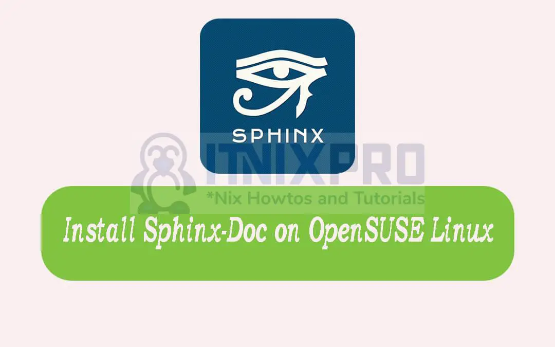 Install Sphinx-Doc on OpenSUSE Linux
