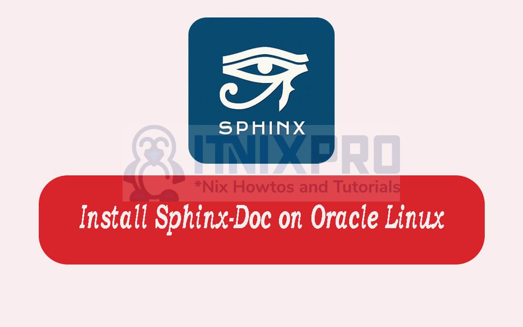 Install Sphinx-Doc on Oracle Linux
