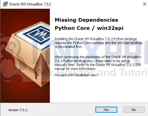 Install VirtualBox 7 on Windows 10