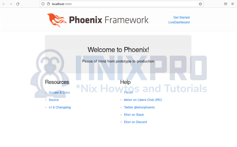 Install Phoenix Framework on Ubuntu 22.04 - itnixpro.com