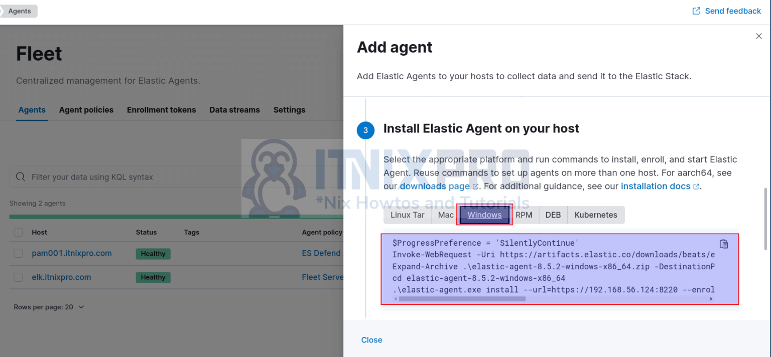 Install Elastic Agents on Windows Systems - itnixpro.com