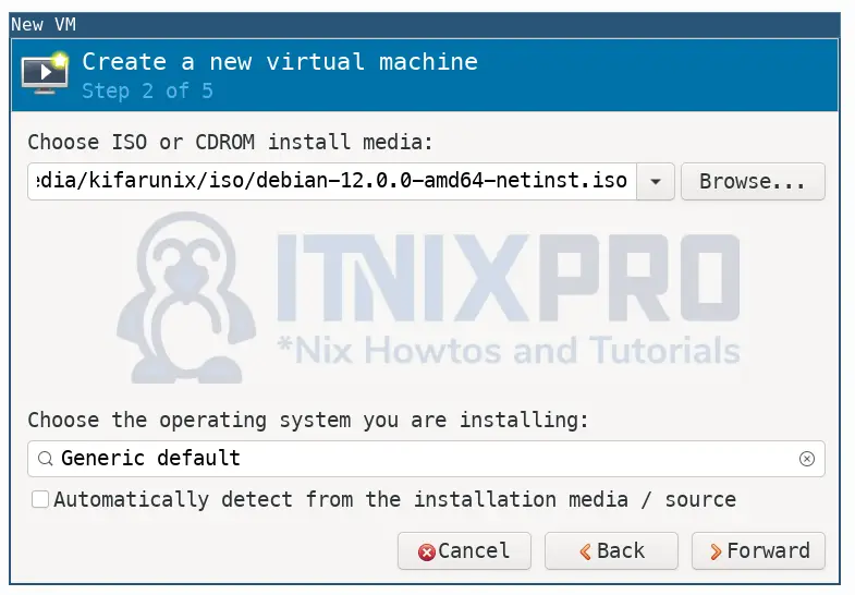 Install Debian 12 on KVM